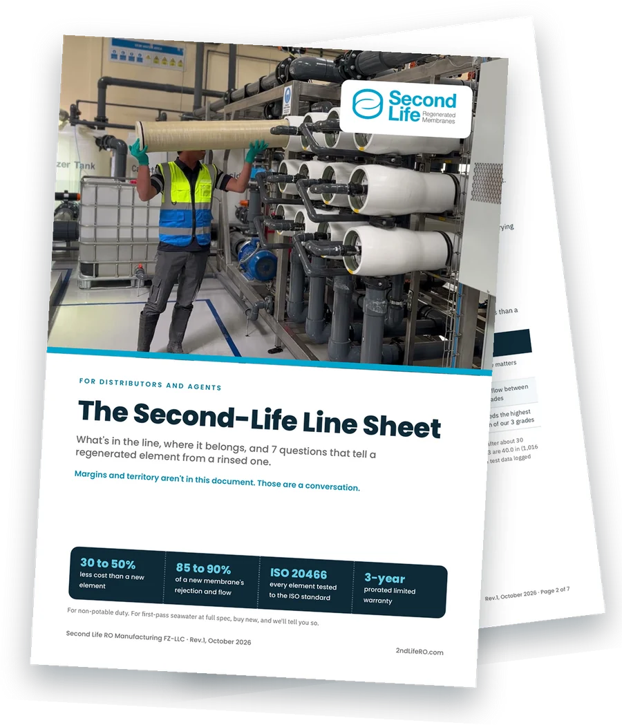 The Second-Life Line Sheet: the cover and page 2